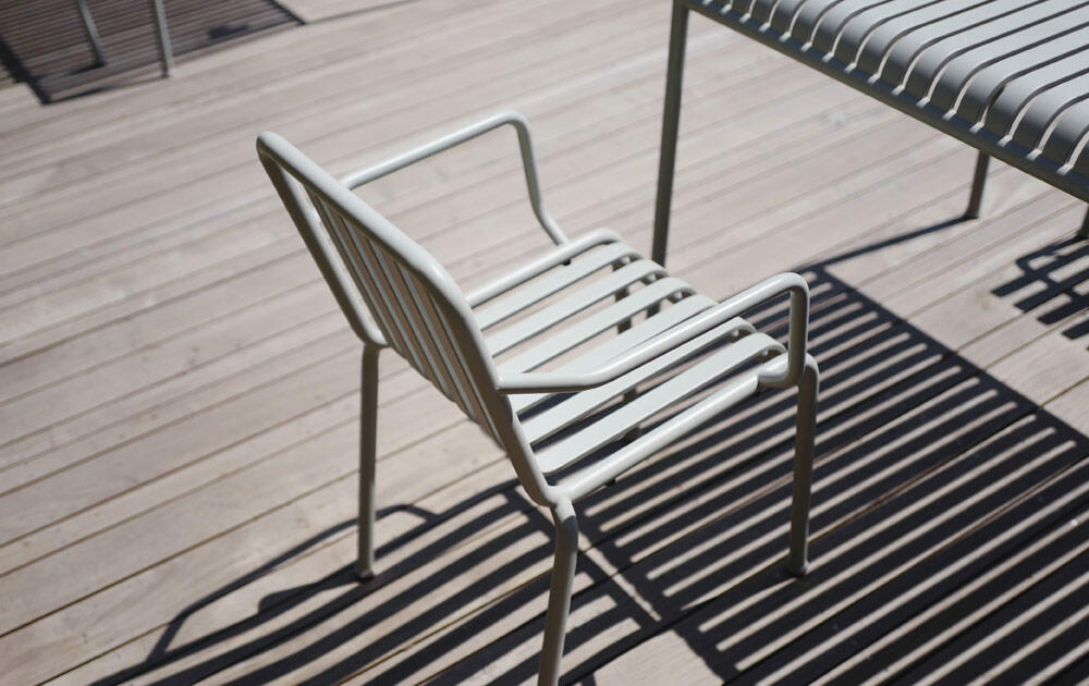 Couple of Chairs on Top of a Wooden Deck (Demo)